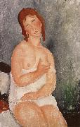 Amedeo Modigliani Red-Haired young woman in chemise oil painting picture wholesale